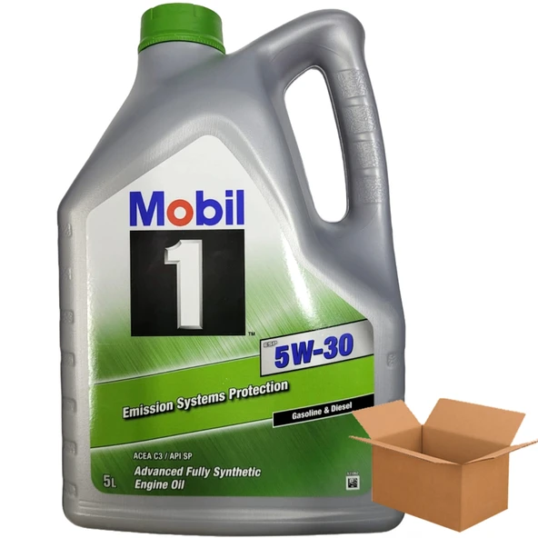 Mobil 1 ESP 5W-30 Tam Sentetik Motor Yağı 4 x 5 Litre (1 Koli) ürün görseli 1