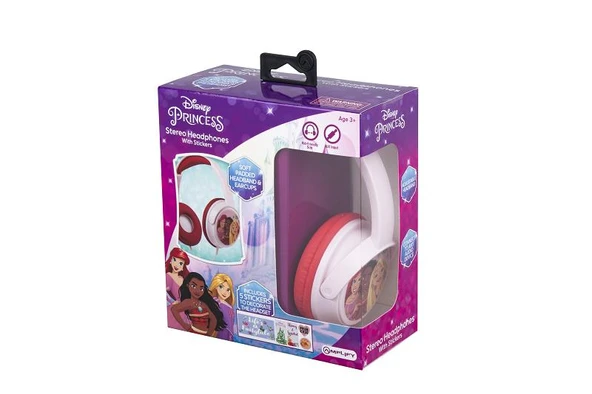 Kablolu Kulaklık Disney Prıncess Çocuk Kulaklığı Lisanslı DY-6513-PR2 5 ADET STİCKER İLE BİRLİKTE ürün görseli 1