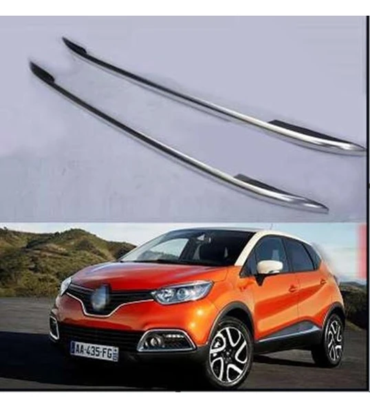 Renault Captur Uyumlu 2014 2017 Tavan Çıtası Gümüş Gri ürün görseli 1