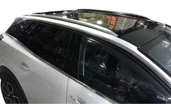 Peugeot 3008 Uyumlu Tavan Çıtası Alüminyum 2016- Sonrası Gri Özel Skyport ürün görseli 1