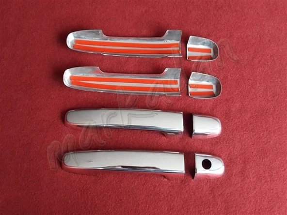 DB Chrome Toyota Auris Kapı Kolu Nikelajı 2006-2012 4 Kapı P.Çelik - Resim 2