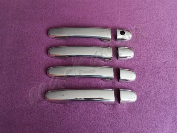 WOC Chrome Toyota Verso Krom Kapı Kolu 2002-2009 4 Kapı Paslanmaz Çelik ürün görseli 1