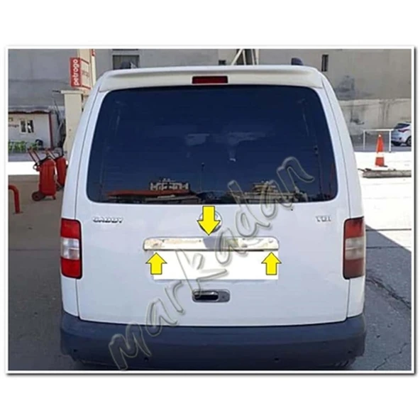 Markadan VW Caddy Krom Bagaj Çıtası 2004-2010 Tek Kapı Paslanmaz Çelik ürün görseli 1