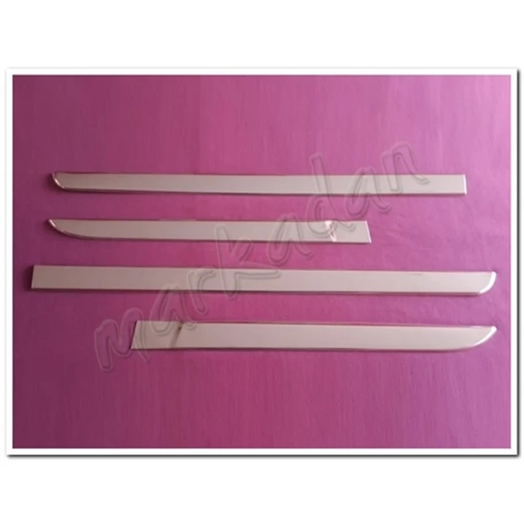 WOC Chrome Renault Megane 2 Sedan Krom Yan Kapı Çıtası 2004-2010 4 Parça Paslanmaz Çelik ürün görseli 1
