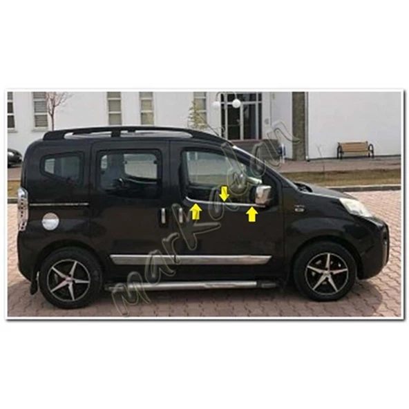 WOC Chrome Citroen Nemo Krom Cam Çıtası 2008 Sonrası 2 Parça Paslanmaz Çelik ürün görseli 1