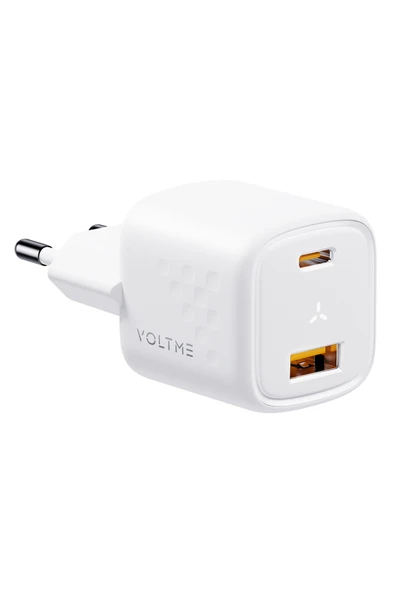 VOLTME V2016 Revo Beyaz 30W CA GaN Şarj Aleti ürün görseli 1