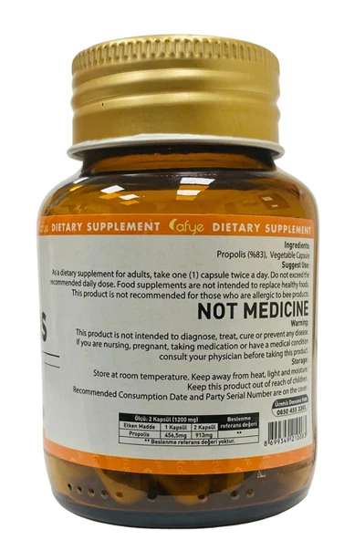 Afye Propolis (60 Kapsül) - Resim 2