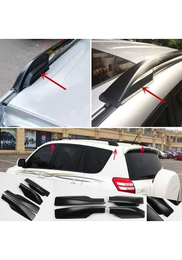 Toyota Rav Uyumlu 4 Tavan Çıtası 2006 2012 Siyah Black ürün görseli 1