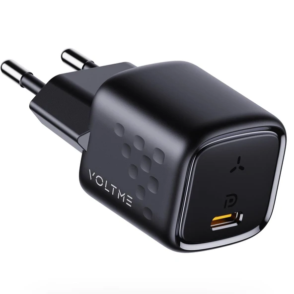 VOLTME V2003 Revo Siyah 20W USB-C Şarj Aleti ürün görseli 1