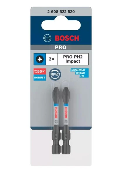 Bosch Impact Yıldız Bits Uç Ph2x55 mm 2li - Resim 3