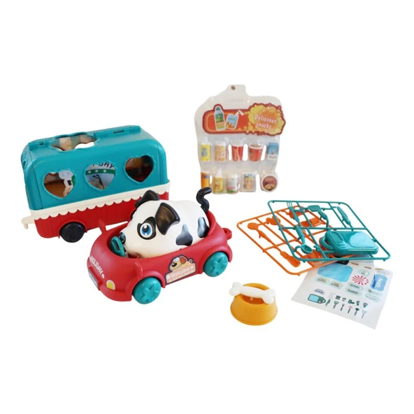 Ogi Mogi Toys Ses Kontrollü Köpek, Araba ve Atıştırma Arabası Seti ürün görseli 1