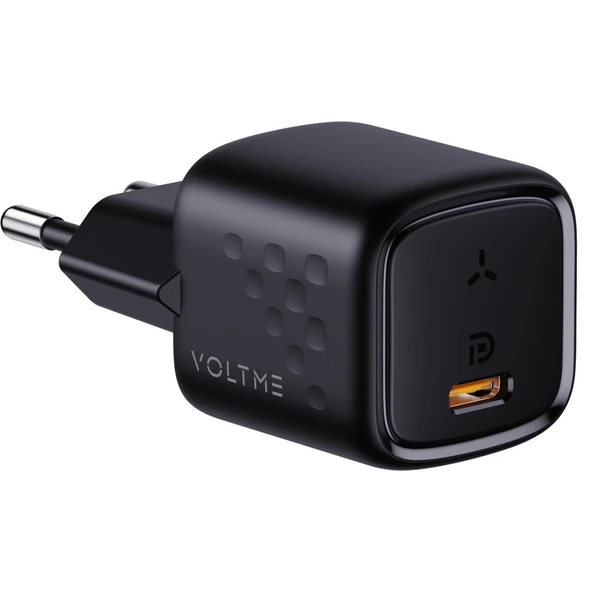 VOLTME V2008 Revo Siyah 30W C USB-C Şarj Aleti ürün görseli 1