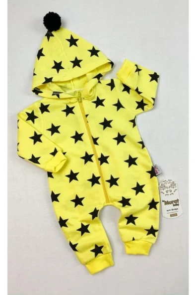 Unisex Bebek Sarı Lacivert Bebek Tulum Tunngoo ürün görseli 1