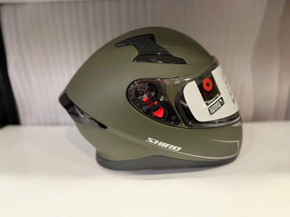 KASK SHIRO KATANA SV MAT YEŞİL - Resim 5