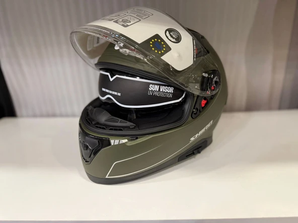KASK SHIRO KATANA SV MAT YEŞİL - Resim 2