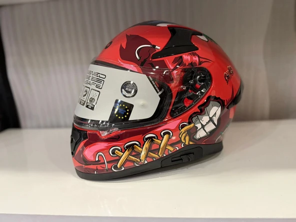 KASK SHIRO KATANA SV PSYCO TURUNCU/BORDO ürün görseli 1