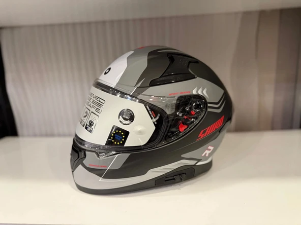 KASK SHIRO KATANA SV ORBE MAT GRİ/SİYAH ürün görseli 1