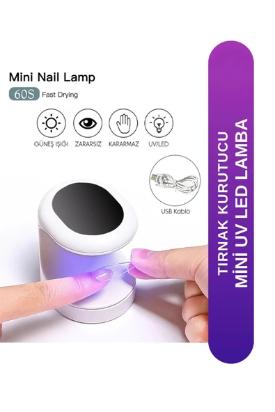 Fontenay Mini Uv Led Işık Uv Led Lamba Tırnak Kurutucu Oje Tırnak Kurutma Makinesi ürün görseli 1