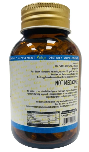 Afye Omega 3  (60 Kapsül) - Resim 2