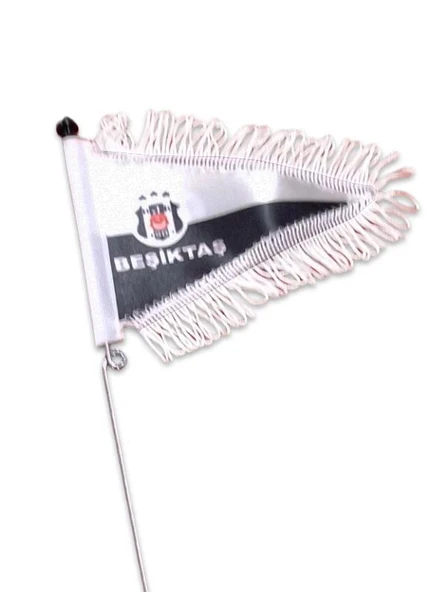 Bayrak ve Direği Siyah - Beyaz - Resim 5