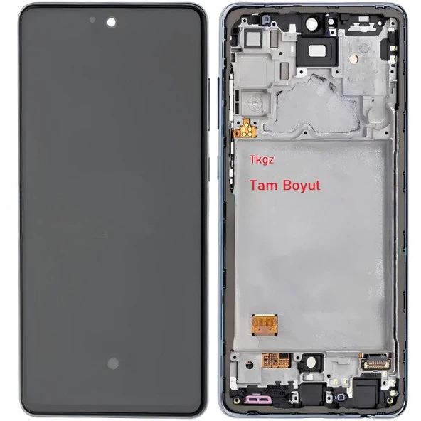 Tkgz - Samsung Galaxy A72 - SM-A725 Uyumlu Lcd Ekran Dokunmatik Orijinal ÇITALI SİYAH ürün görseli 1
