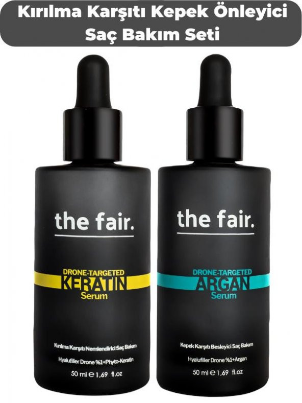 the fair. Kırılma Karşıtı Kepek Önleyici Vegan Saç Bakım Seti ürün görseli 1