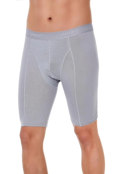3 Adet Yıldız Erkek Modal Uzun Boxer Short Gri 162 ürün görseli 1