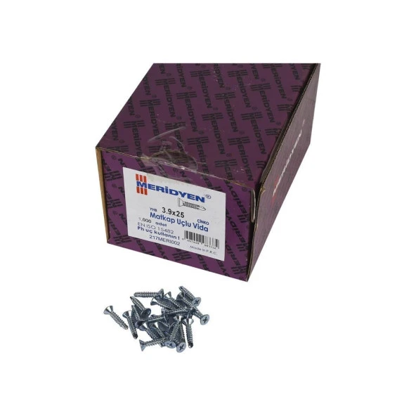 Meridyen Matkap Uçlu Yhb Muv 3.9x25 1000 Li Paket ürün görseli 1