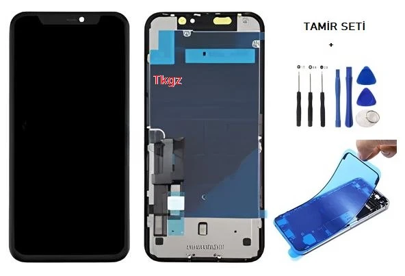 Tkgz - iPhone 11 Uyumlu Lcd Ekran Dokunmatik Orijinal ( GX MARKA ) + TAMİR SETİ + TOZ BANTI ürün görseli 1