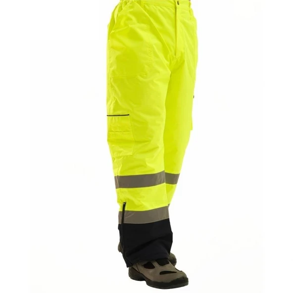 ProLine 300D Oxford Cift Renkli Reflektörlü Pantolon Sarı ürün görseli 1