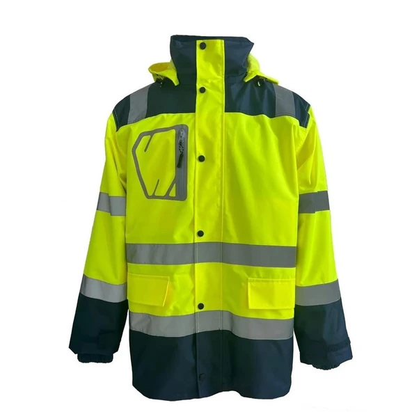 Reflektörlü Oxford 3+1  Parka 3 Farklı Kullanım Sarı ürün görseli 1