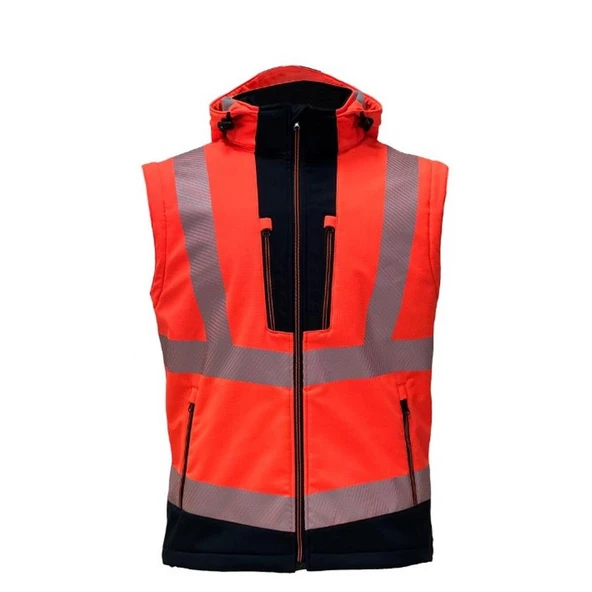 Reflektörlü Ripstop Softshell Model Teknik Mont Turuncu - Resim 3