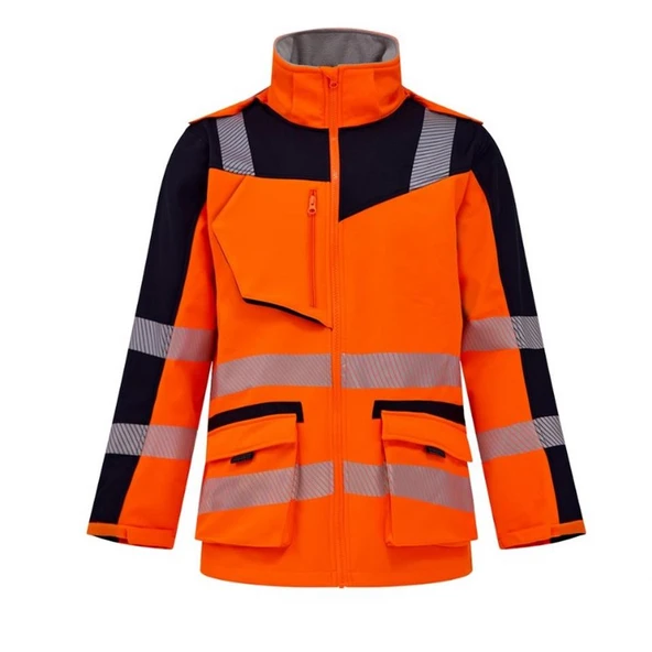 Softshell Kırçıllı Reflektörlü Parka İş Montu Turuncu ürün görseli 1