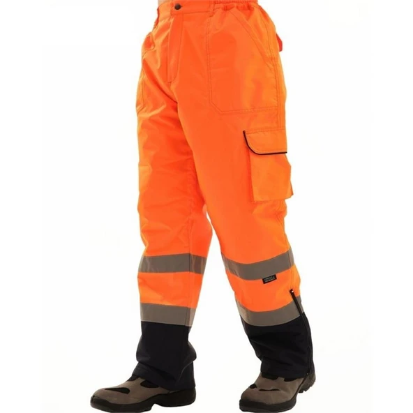 ProLine 300D Oxford Cift Renkli Reflektörlü Pantolon Turuncu ürün görseli 1