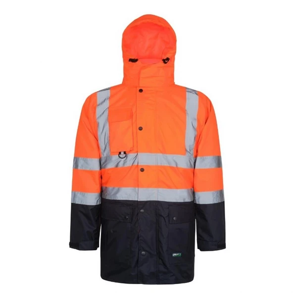 Reflektörlü 5+1 Farklı Kullanımlı Oxford 300D Parka Turuncu ürün görseli 1