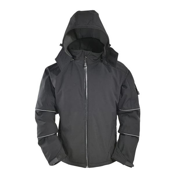 Softshell İş Montu Su Geçirmez Ceket Siyah ürün görseli 1