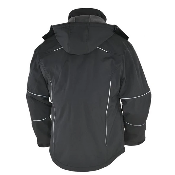 Softshell İş Montu Su Geçirmez Ceket Siyah - Resim 2
