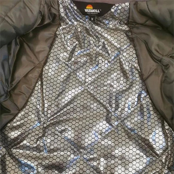 Reflektörlü Su Geçirmez Termal Softshell İş Montu Sarı - Resim 5