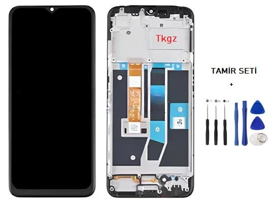 Tkgz - Oppo A16 Uyumlu Lcd Ekran Dokunmatik Orijinal ÇITALI + TAMİR SETİ ürün görseli 1