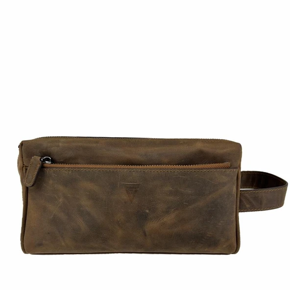 Hakiki Deri CA253 Dopp Kit El Çantası Tigon Taba ürün görseli 1