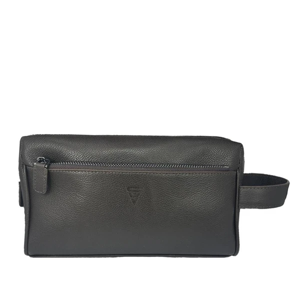 Hakiki Deri CA252 Dopp Kit El Çantası Kahve ürün görseli 1