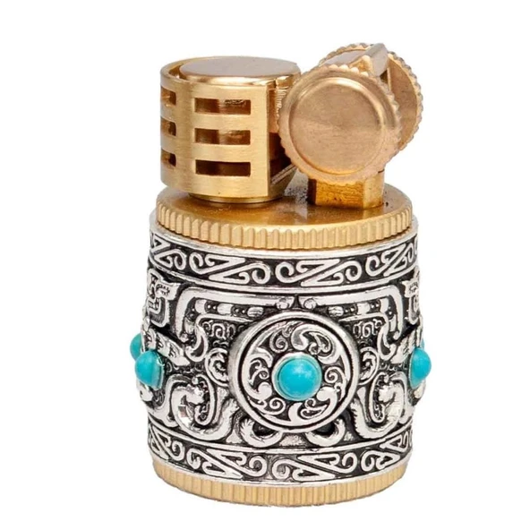 Mini Retro Sultan Benzinli İşlemeli Kadın Çakmak ürün görseli 1