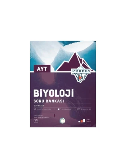 Ayt Iceberg Biyoloji Soru Bankası ürün görseli 1