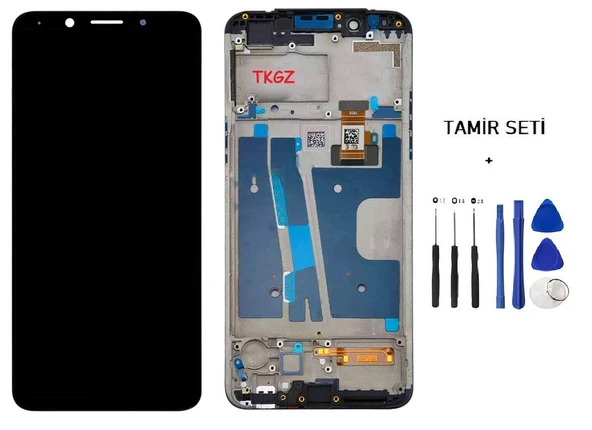 Tkgz - Oppo A73 -2020- Uyumlu Lcd Ekran Dokunmatik Orijinal FULL ÇITALI + TAMİR SETİ ürün görseli 1