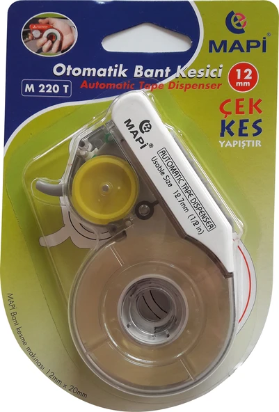 MAPİ 12 MM OTOMATİK BANT KESME MAKİNESİ BEYAZ ürün görseli 1
