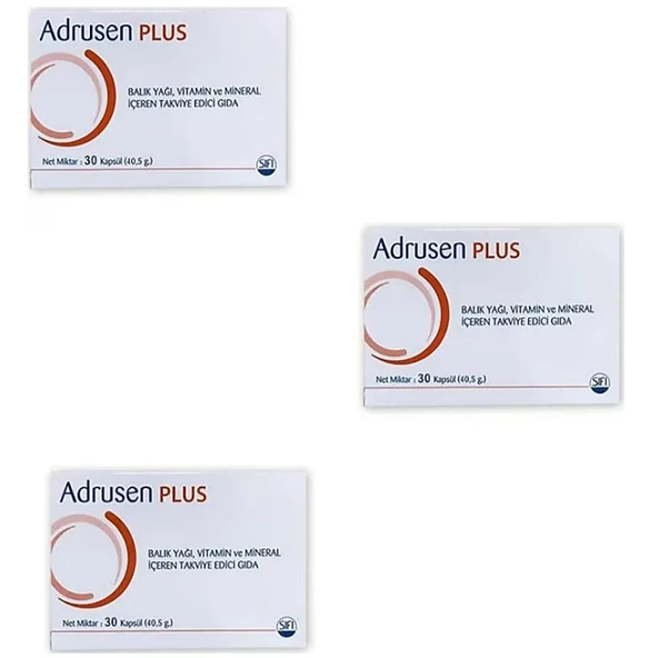 Adrusen Plus 30 Kapsül 3'lü ürün görseli 1