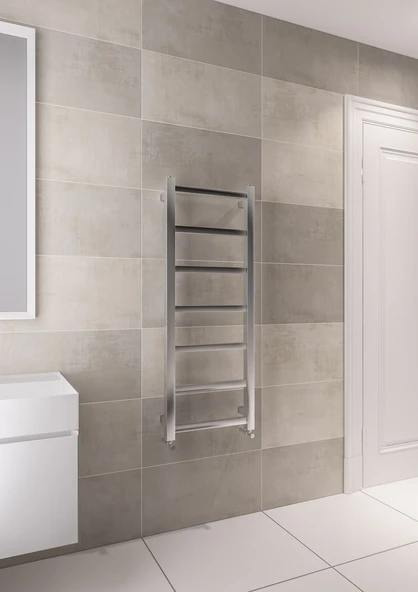 Warma Belinda Çelik Dizayn Krom Havlupan 450x1200 ürün görseli 1