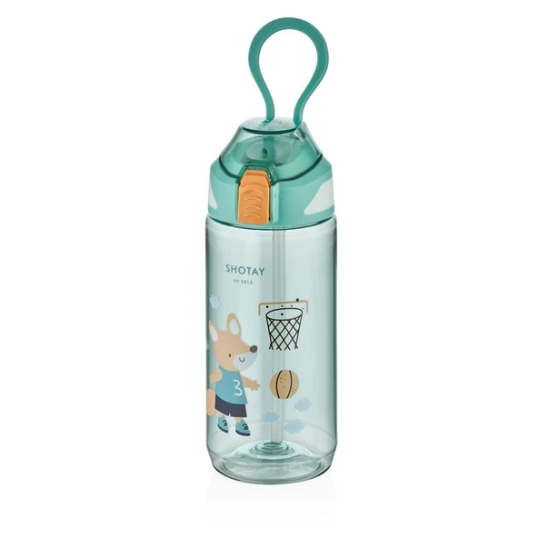Shotay Çocuk Su Matarası Tritan Yeşil 570Ml ürün görseli 1