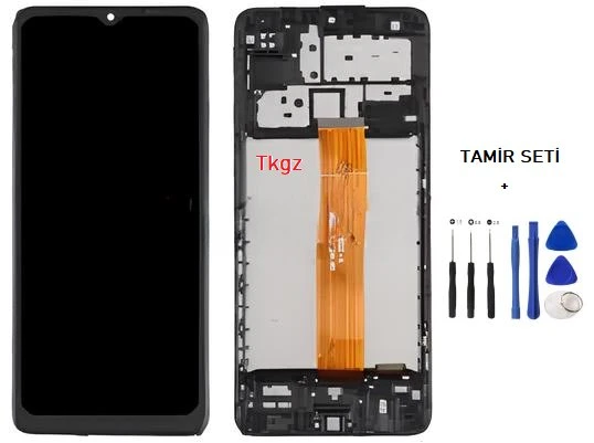 Samsung Galaxy M12  - SM-M127 Uyumlu Lcd Ekran Dokunmatik SERVİS Orijinali ÇITALI + TAMİR SETİ ürün görseli 1