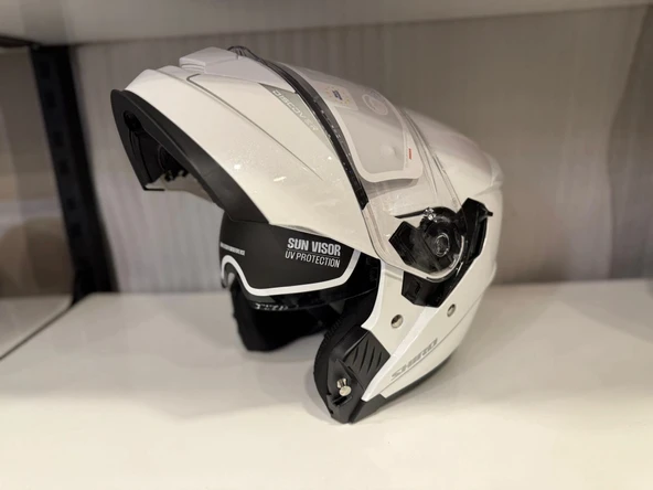 KASK SHIRO DİSCOVER SV PARLAK BEYAZ - Resim 3